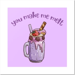 You make me melt - Ice cream lovers Posters and Art